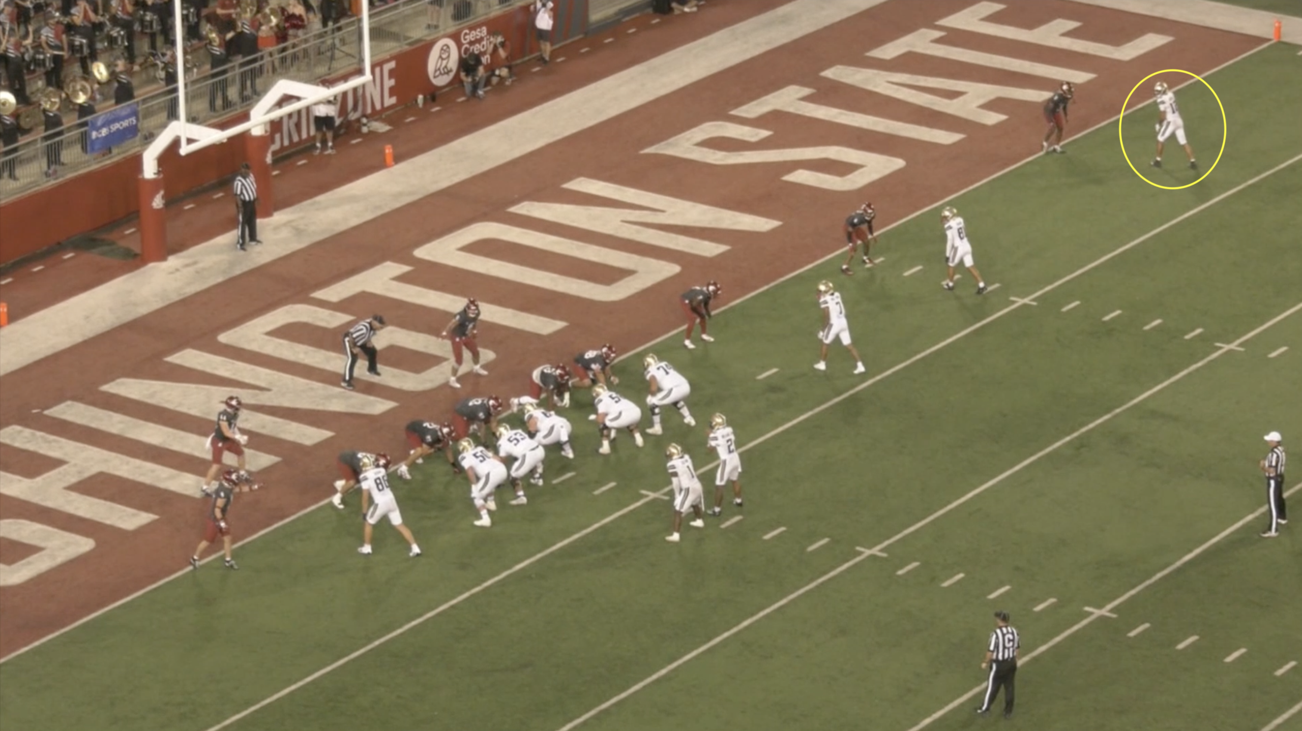 Washington wide receiver Denzel Boston All-22 tape versus Washington State in 2025.