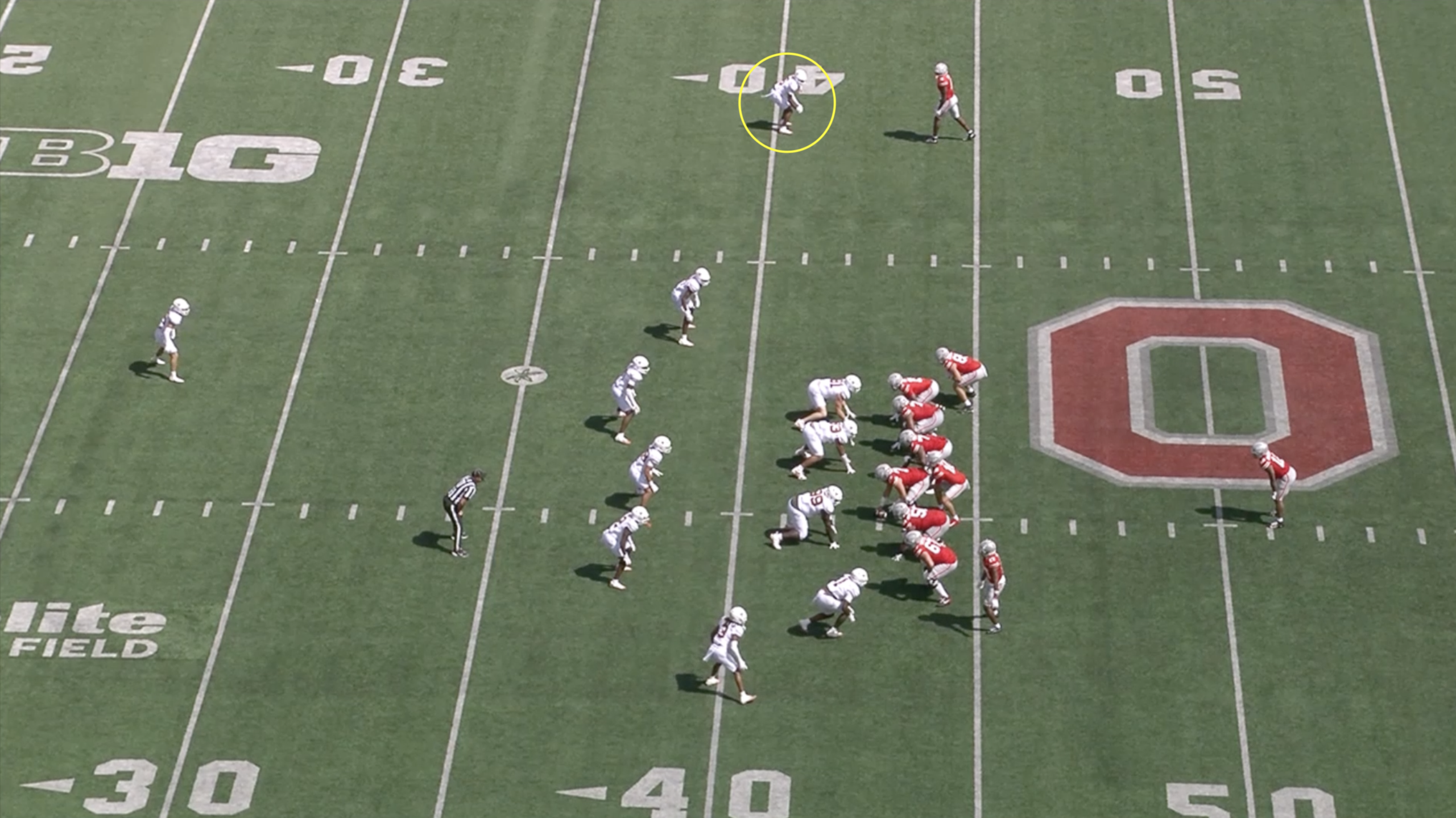 Texas cornerback Malik Muhammed All-22 tape versus Ohio State in 2025.